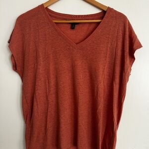 Burnt orange classic shirt, banana republic